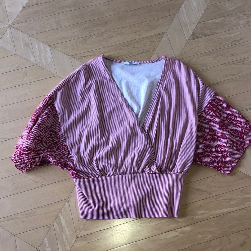 Red blouse